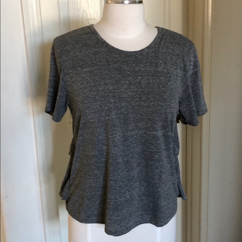 AMO Ruffle Back Tee - Picture 2 of 2